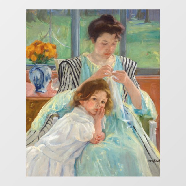 Mary Cassatt - Young Mother Sewing (Sheet)