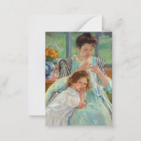 Mary Cassatt - Young Mother Sewing