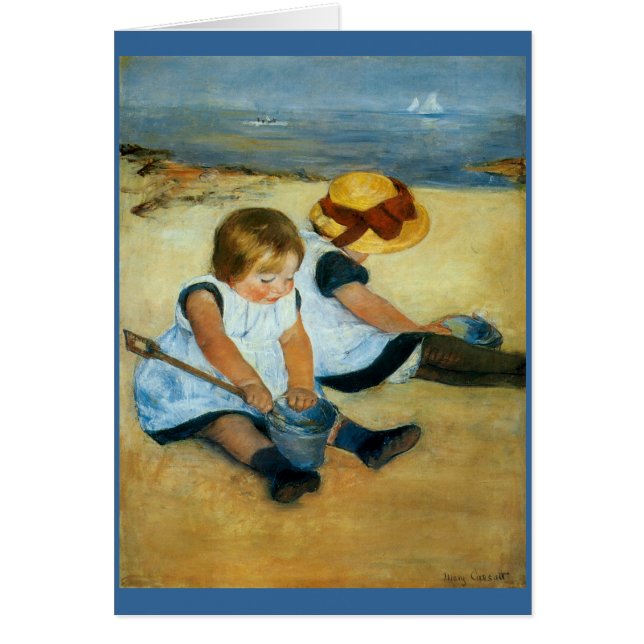 Mary Cassatt's Children on the Beach  (1884) (Front)