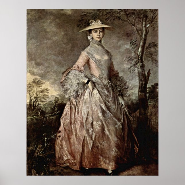 Mary Countess Howe by Thomas Gainsborough Poster (Front)