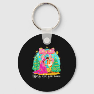 Mary Did You Know Christian Nativity Scene Christm Key Ring