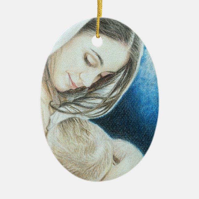 Mary Did You Know Christmas Ornament (Front)