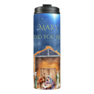 Mary Did You Know Nativity Tumbler 