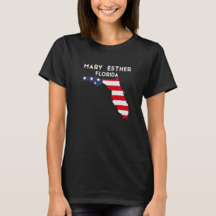 Mary Esther Florida USA State America Travel Flori T-Shirt