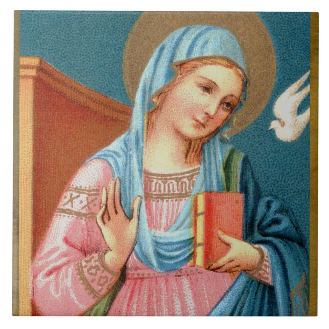Mary, from F. Lippi’s Annunciation (Detail; M 038) Tile (Front)