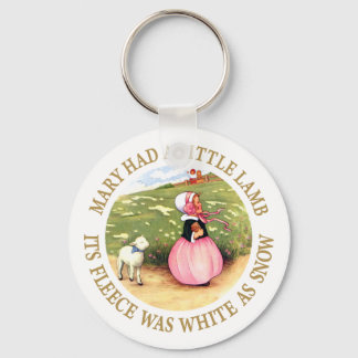 Mary Had a Little Lamb Key Ring