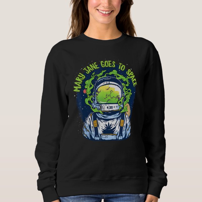 Mary Jane Goes To Space Graphic Sweatshirt (Front)