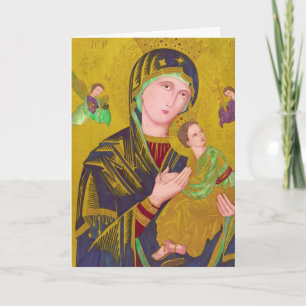 Mary, Jesus and Angels, A Vintage Fine Art Card