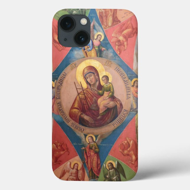Mary, Jesus, And Angels Case-Mate iPhone Case (Back)
