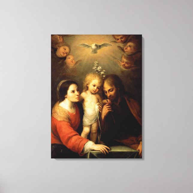 Mary, Jesus, and Joseph Canvas Print (Front)