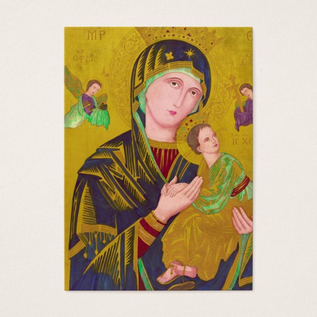 MARY-JESUS-ANGELS, A GIFT TAG (Front)