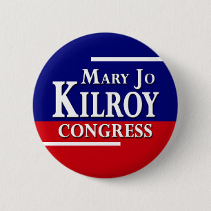 Mary Jo Kilroy for Congress 6 Cm Round Badge