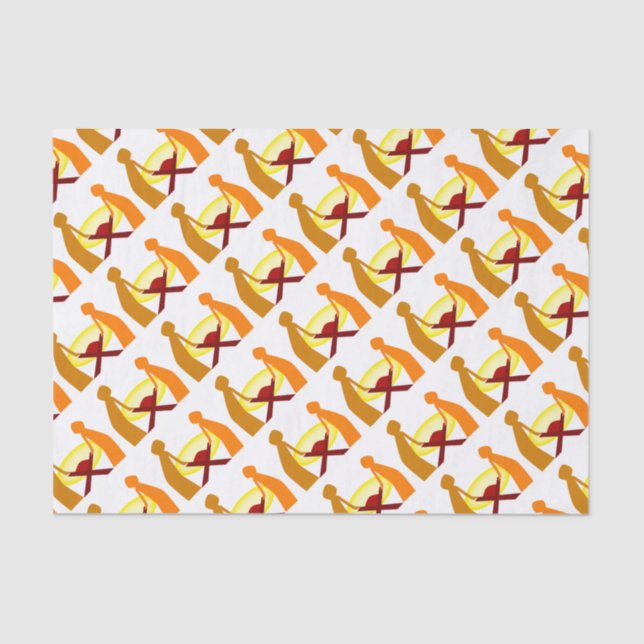 Mary Joseph And Baby Jesus Tissue Paper (Front)