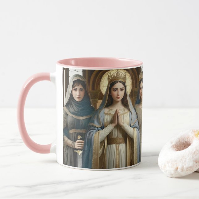 Mary, Judith and Esther Mug (With Donut)
