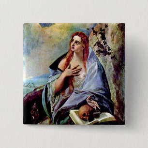 Mary Magdalene 15 Cm Square Badge