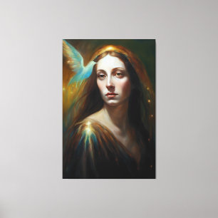 Mary Magdalene and a bird gorgeous Canvas Print