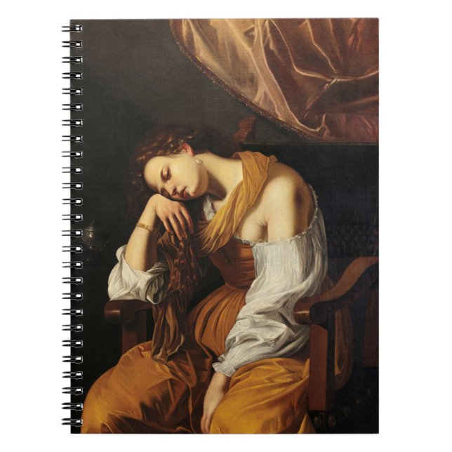 Mary Magdalene as Melancholy by Artemisia Gentiles Notebook (Front)