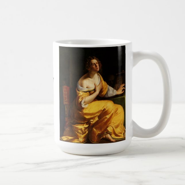 Mary Magdalene by Artemisia Gentileschi Coffee Mug (Right)
