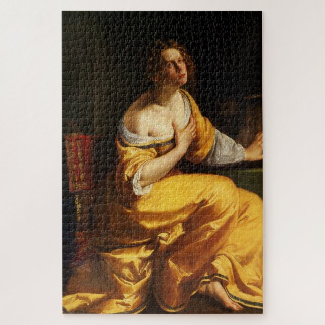 Mary Magdalene (by Artemisia Gentileschi) Jigsaw Puzzle (Vertical)