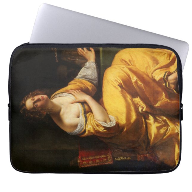 Mary Magdalene (by Artemisia Gentileschi) Laptop Sleeve (Front)