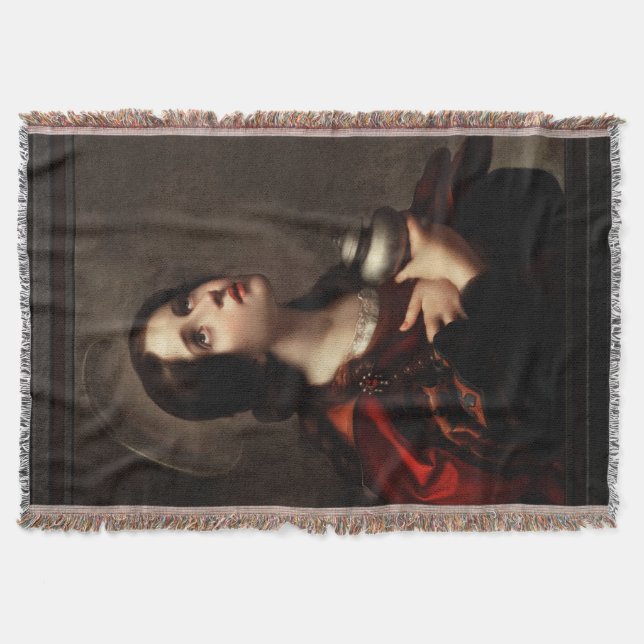 Mary Magdalene by Carlo Dolci Throw Blanket (Front)
