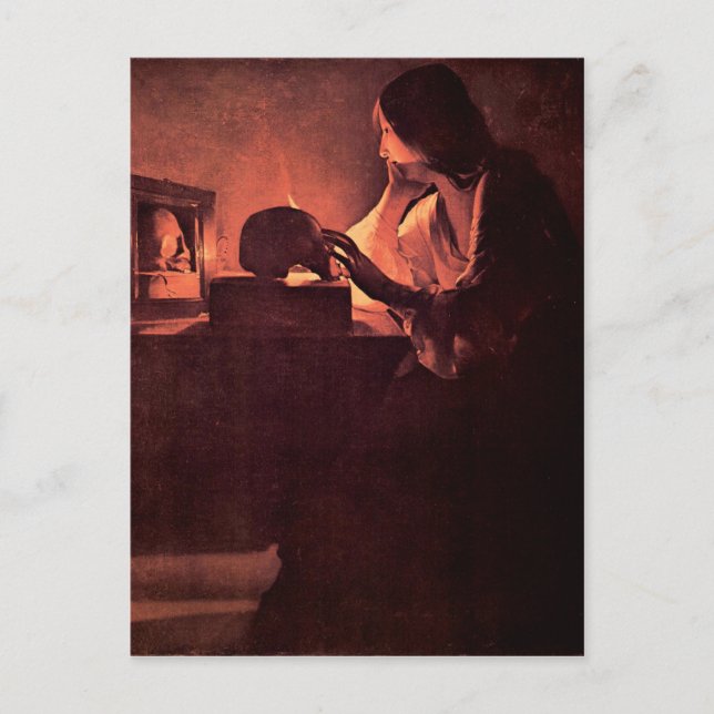 Mary Magdalene by Georges de La Tour Postcard (Front)