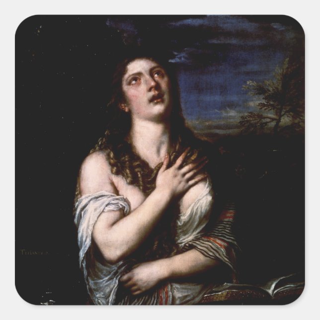 Mary Magdalene, c.1561 Square Sticker (Front)