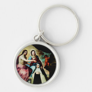 Mary Magdalene de Pazzi by Pedro de Moya Key Ring
