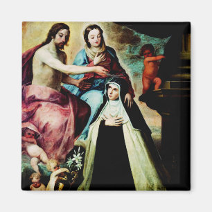 Mary Magdalene de Pazzi by Pedro de Moya Magnet