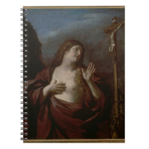 Mary Magdalene in Penitence (oil on canvas) 2 Spiral Notebook