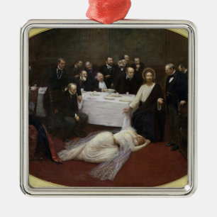 Mary Magdalene in the house of the Pharisee Metal Tree Decoration