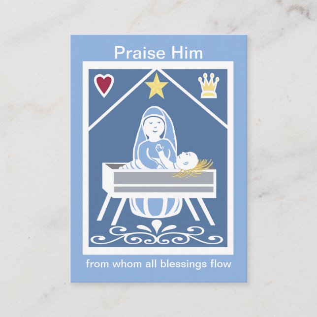 Mary Magnificat Prayer Card (Front)