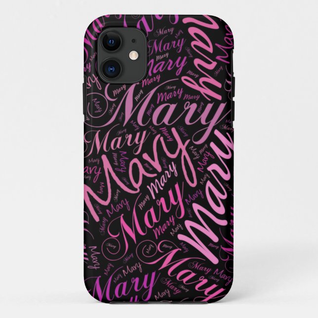 Mary Name Collage Case-Mate iPhone Case (Back)
