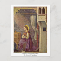 Mary Of The Annunciation By Giotto Di Bondone