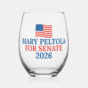 Mary Peltola for Senate 2026 Alaska Election Stemless Wine Glass
