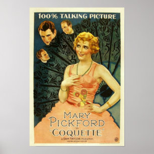 Mary Pickford 'Coquette' 1929 movie poster