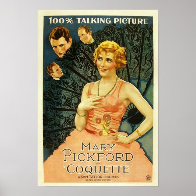 Mary Pickford 'Coquette' 1929 movie poster (Front)
