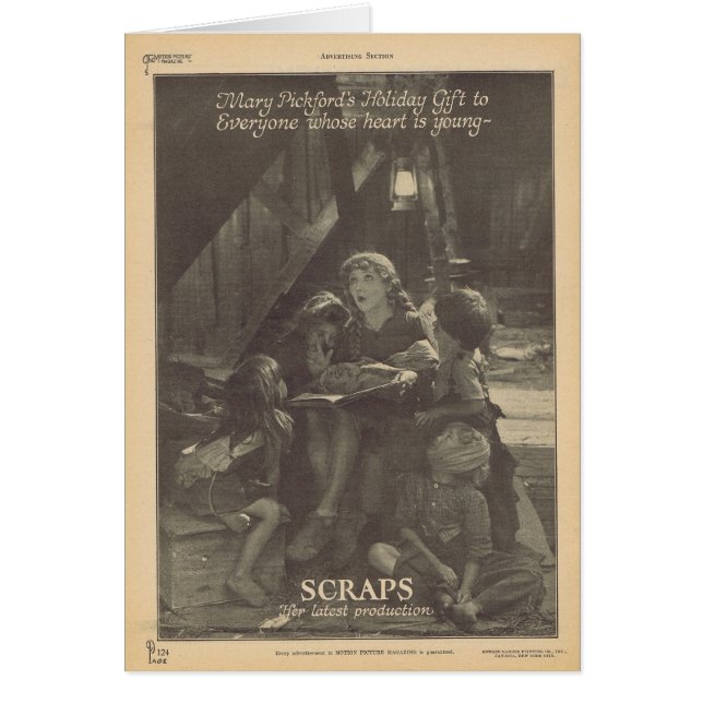 Mary Pickford Sparrows movie ad (Front)