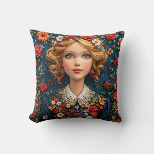 Mary Poppins cartoon art Cushion
