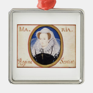 Mary Queen of Scots (1542-87) (gouache on vellum) Metal Tree Decoration