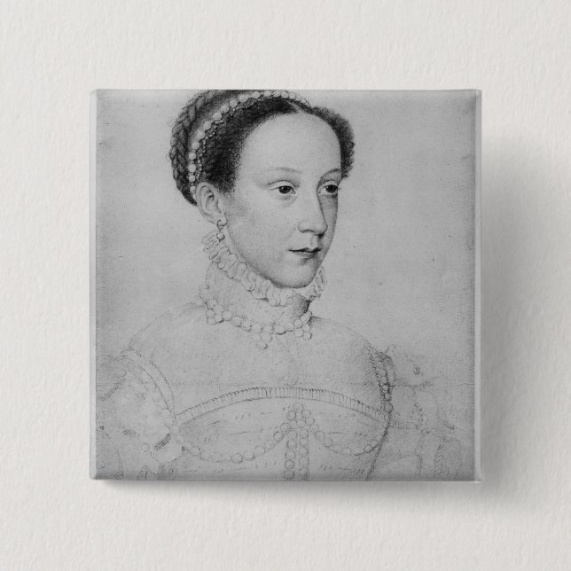 Mary Queen of Scots, 1559 15 Cm Square Badge (Front)