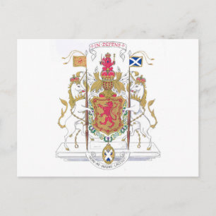 MARY QUEEN OF SCOTS COURT OF ARMS POSTCARD