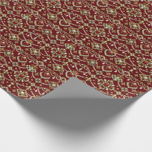 Mary Queen of Scots Inspired Design Magical Jewels Wrapping Paper