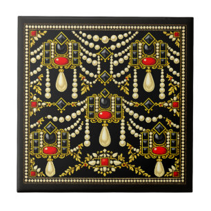 Mary Queen of Scots Jewells Inspired Design  Tile