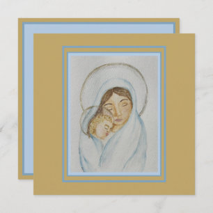 Mary’s Mantle & Child Christmas Flat Card