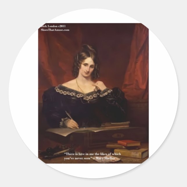 Mary Shelly "Love Never Seen" Gifts & Cards Classic Round Sticker (Front)