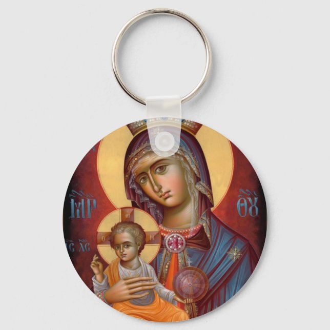 Mary - THEOTOKOS Key Ring (Front)