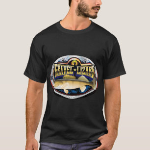 Mary Tracy-Gravel Lizard Walleye Design T-Shirt