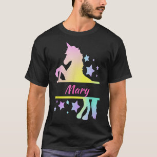 Mary Unicorn Personalised Rainbow Meme T-Shirt
