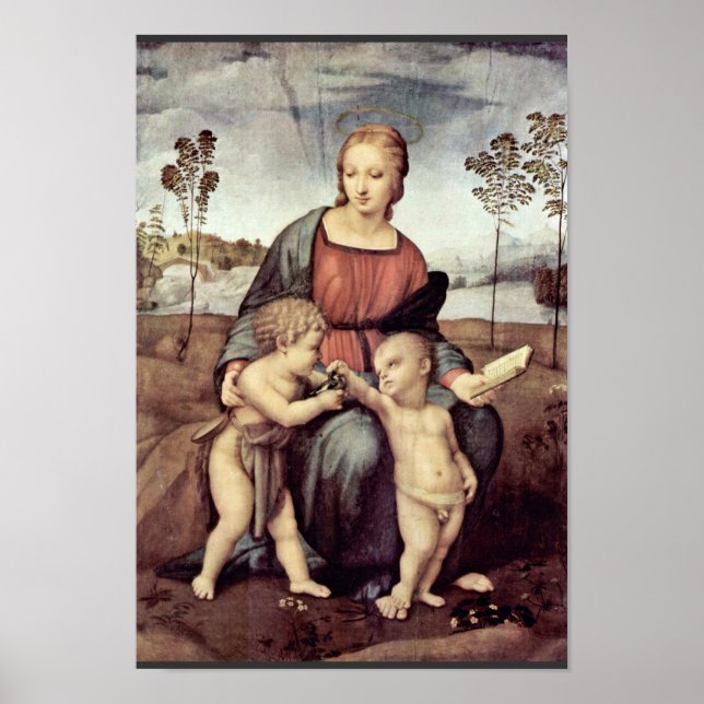 Mary With Christ Child And John The Baptist, Poster (Front)